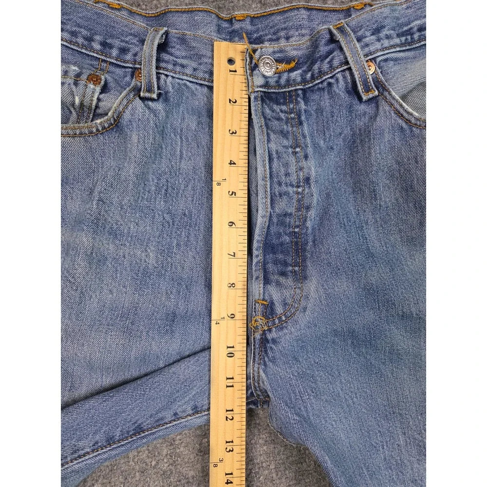 Vintage Levi's 501 Original Fit Jeans Mens 38x32 Blue Light Wash Straight Leg